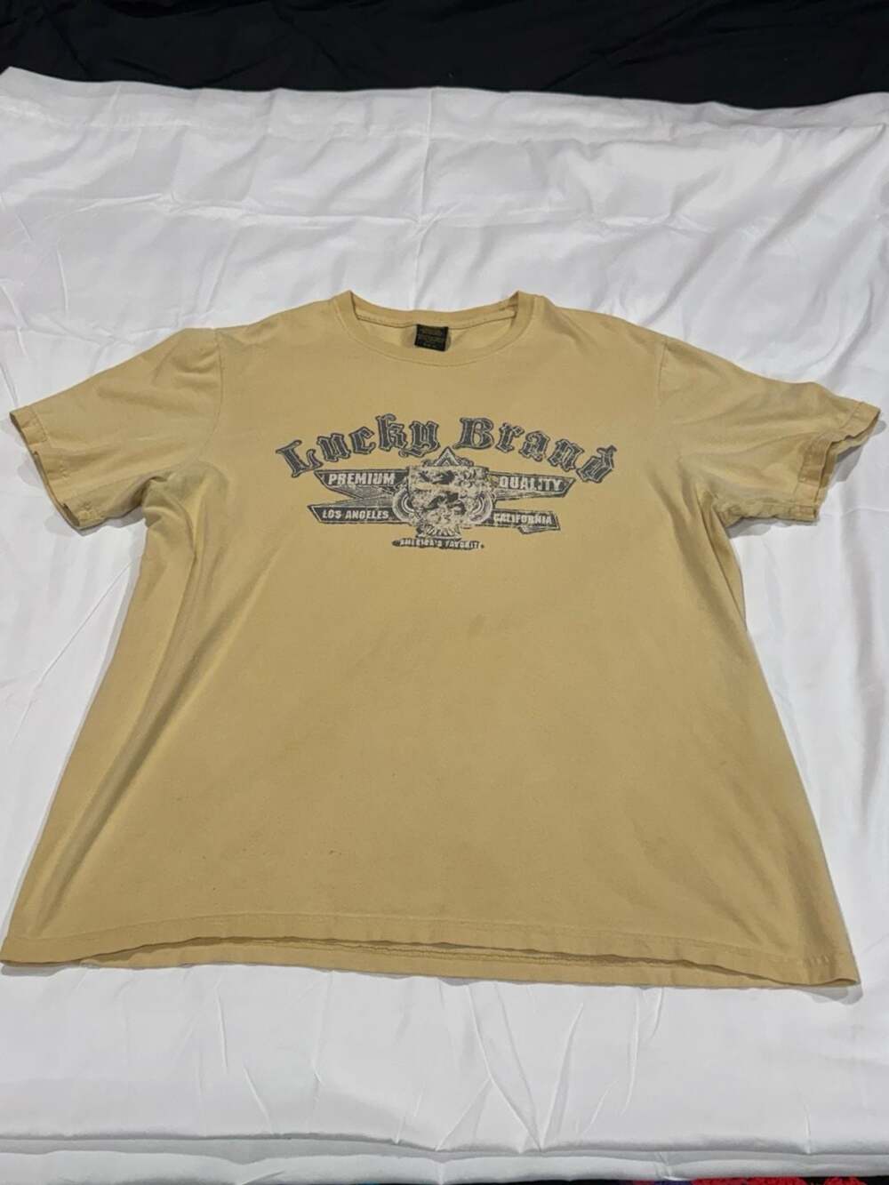 Lucky Brand Classic Fit Los Angeles California Graphic Tee Shirt Mens VTG